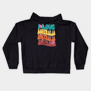 Australia Day - I Love Australia Kids Hoodie